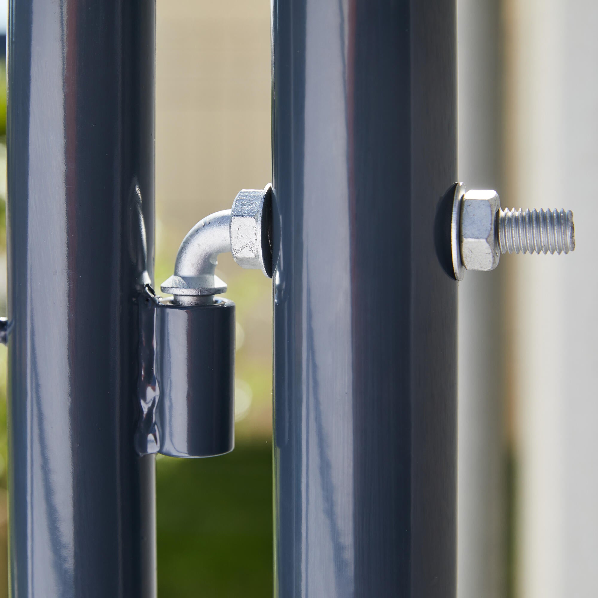 Portillon grillagé Eco gris, l.105x H.125 cm - 5