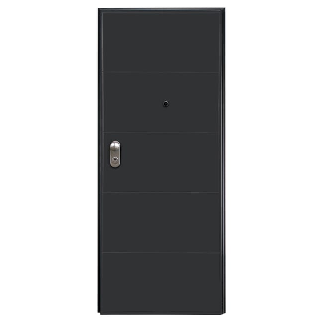 PUERTA ACORAZADA VT5 GRIS Y BLANCA  DERECHA - 1