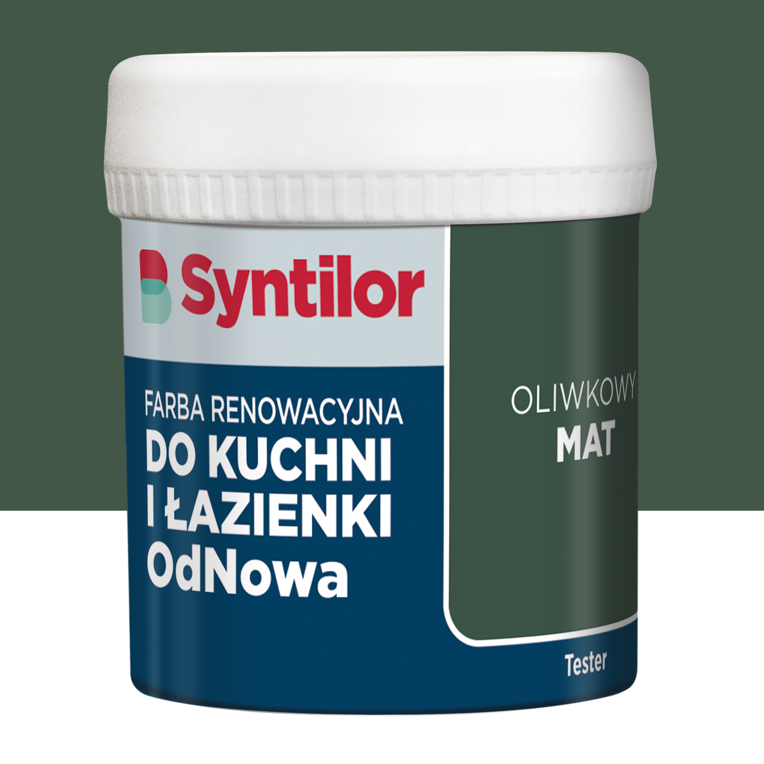 Tester farby renowacyjnej do kuchni i łazienki OdNowa Oliwkowy mat 0.075 l Syntilor