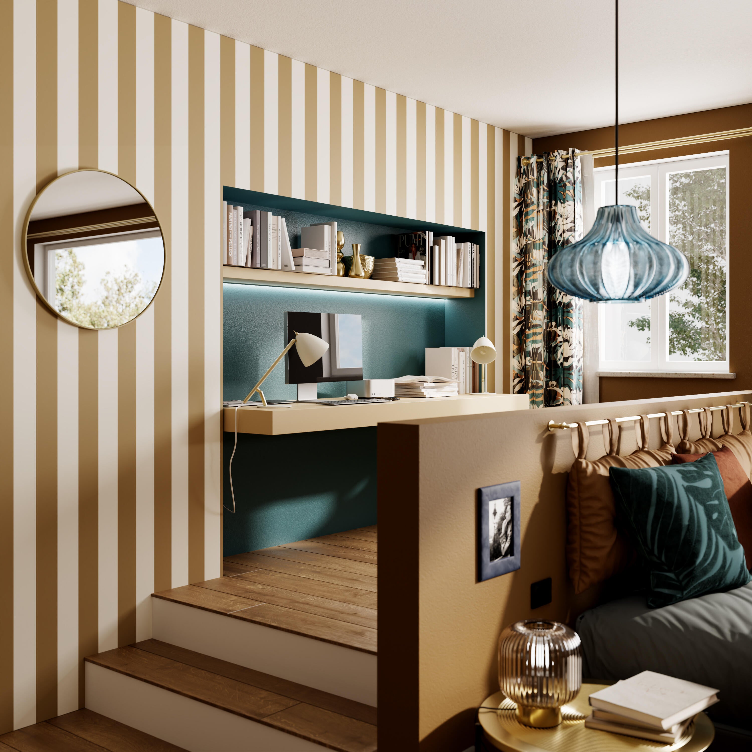Legno Rigato Una casa glamour con tonalità intense per personalità forti e decise ...