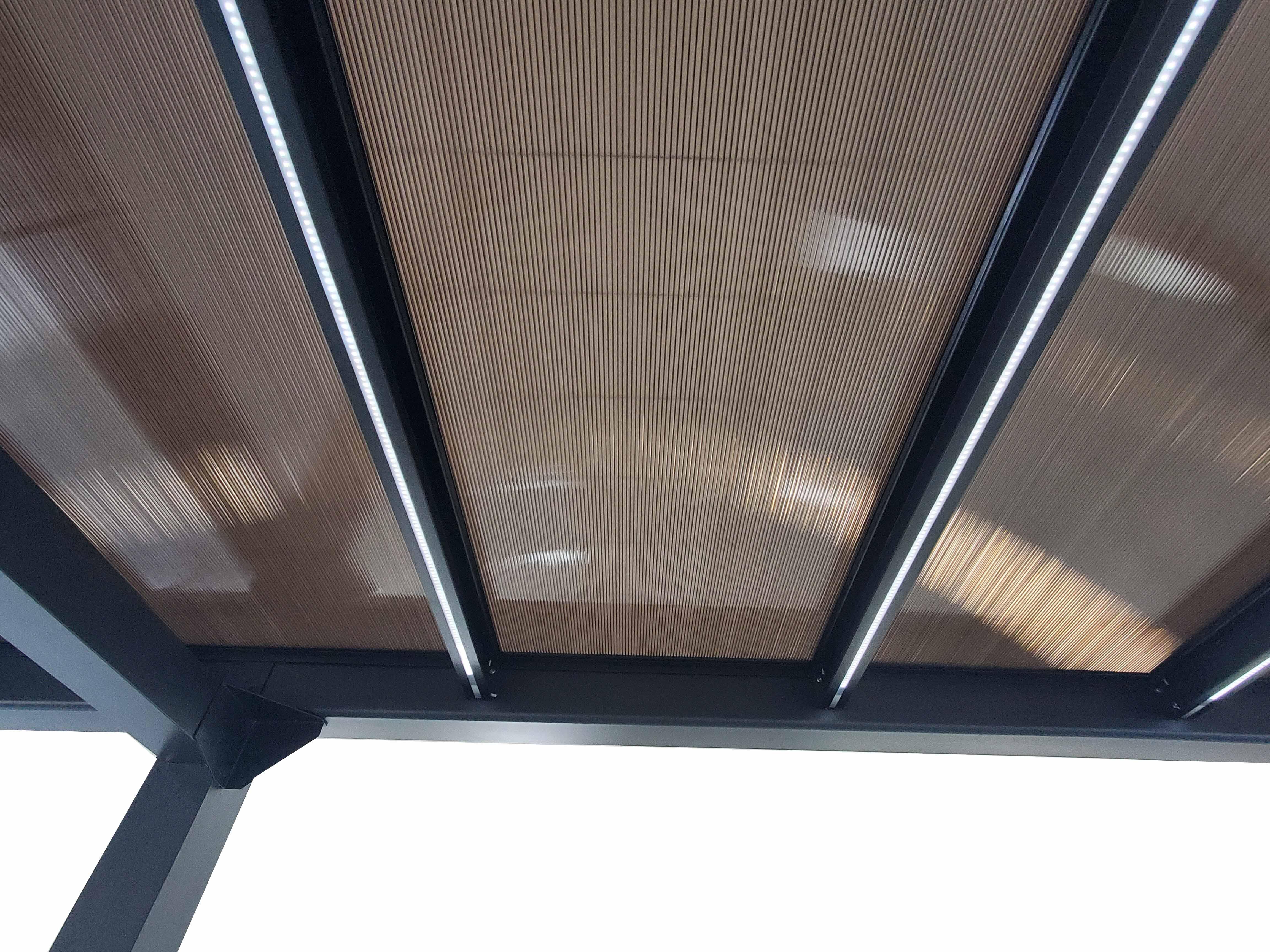 Carport aluminium GREEN OUTSIDE ALBON, 1 voiture, 15.45 m² - 3