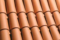 TEJA CERÁMICA CURVA ROJO 45X20 CM - 2