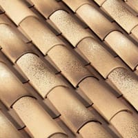 TEJA CERÁMICA CURVA PAJA FLAMEADA 40X19 CM - 2