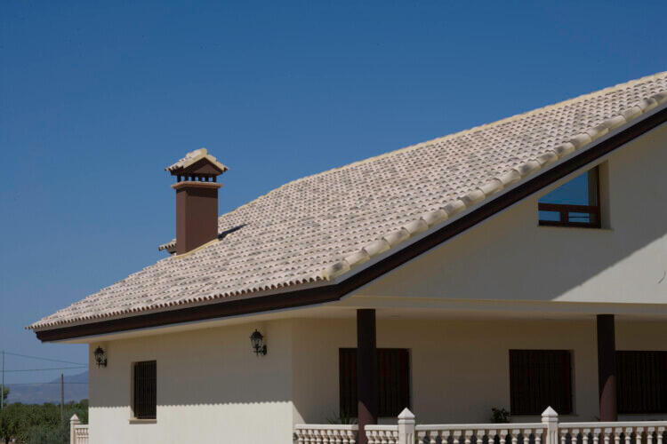 TEJA CERÁMICA MIXTA PAJA FLAMEADA 47X28.6 CM - 3