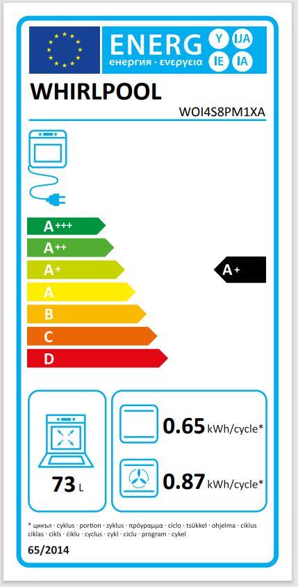 Horno WHIRLPOOL WOI4S8PM1XA multifunción 73L pirólisis acero inoxidable Clase A+ - 15