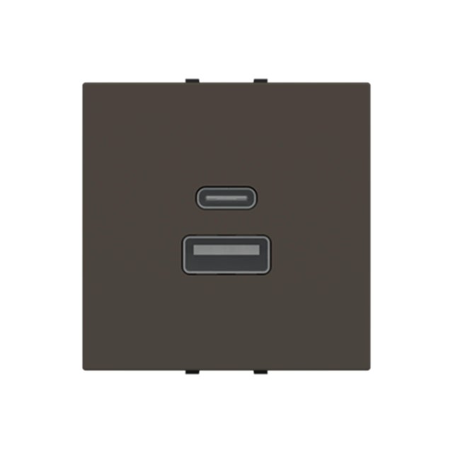 TOMA CARGADOR USB SERIE ZENIT ANTRACITA
