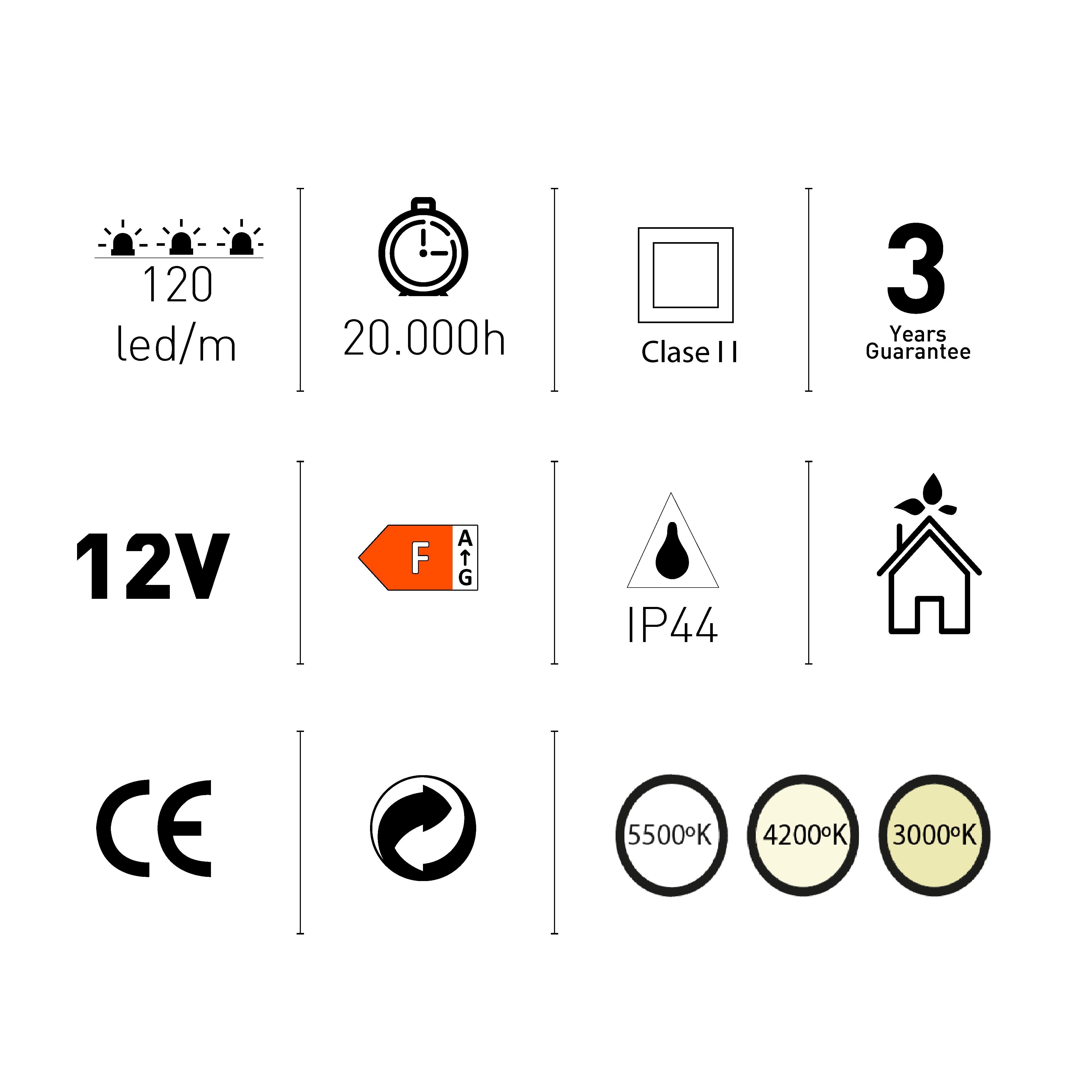 Espejo de baño con luz LED maquillaje,  Beth cambio color y antivaho, táctil 80x80 cm - 7