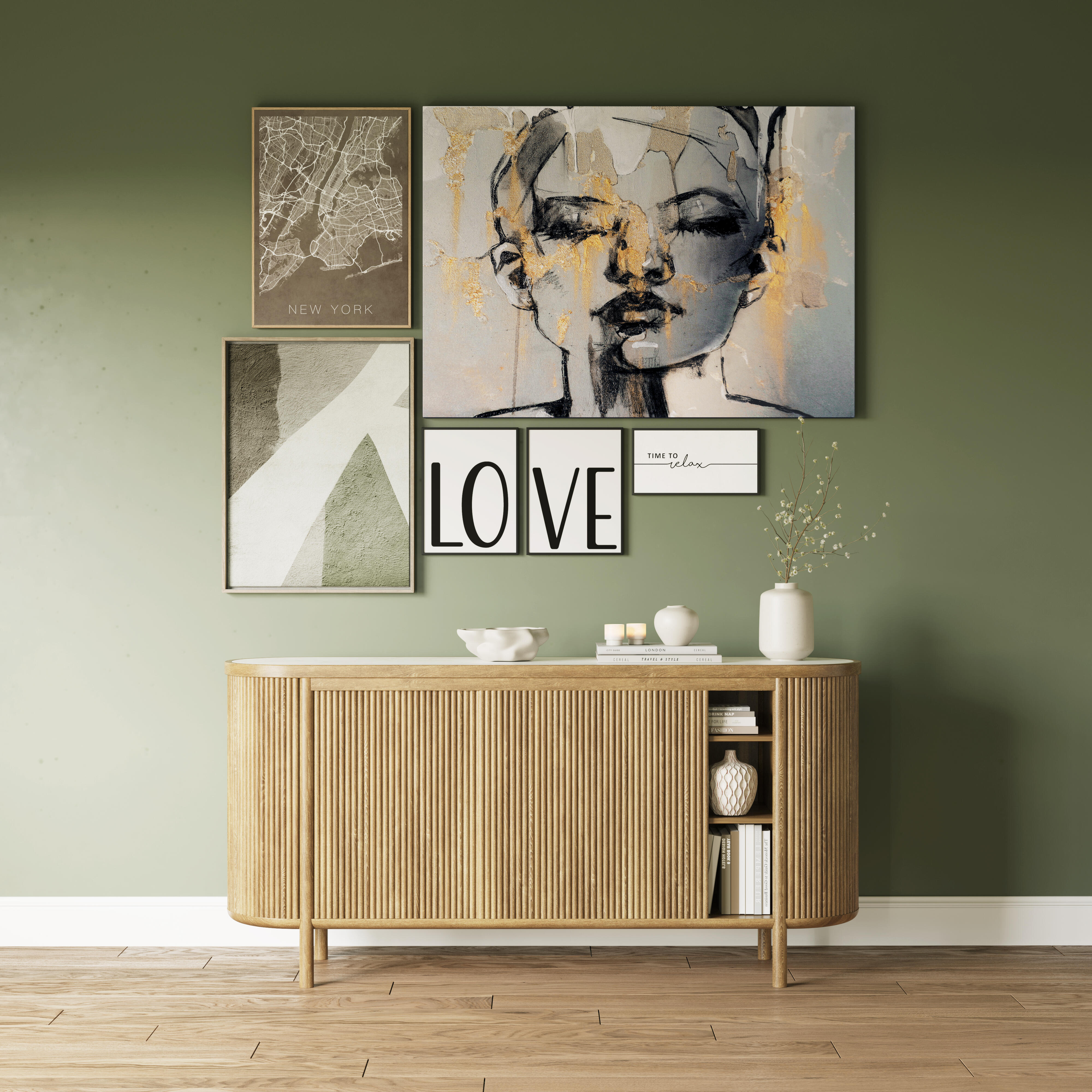 Set 2 imagens Love 30x40cm - 7