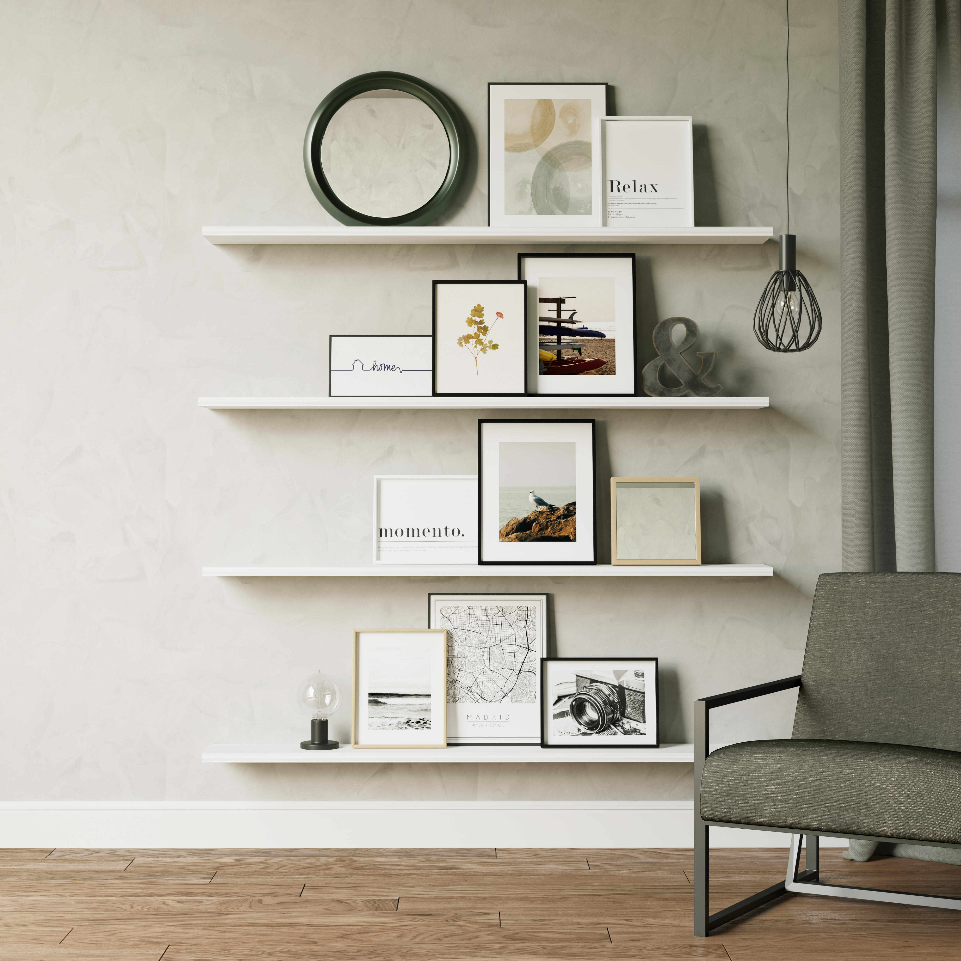 Moldura 30x40cm milo oak castanho inspire - 22