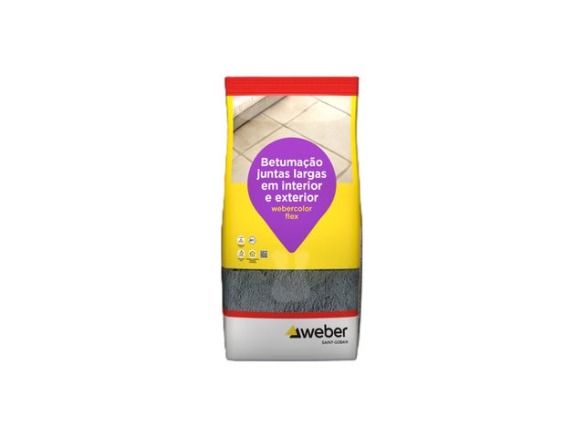 BETUME JUNTAS WEBERCOLOR FLEXÍVEL 5KG BEGE