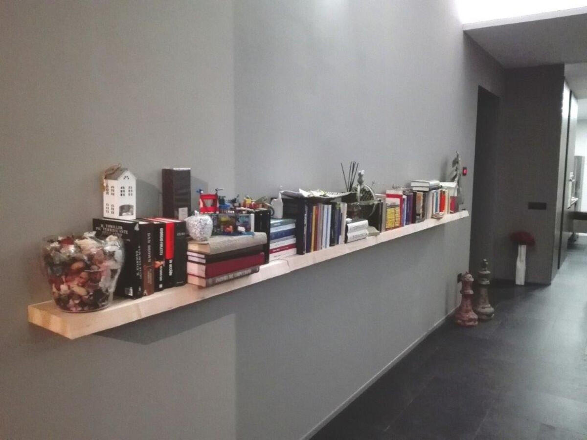 Mensola a muro rettangolare in legno L 120 x P 25 cm abete grezzo - 3