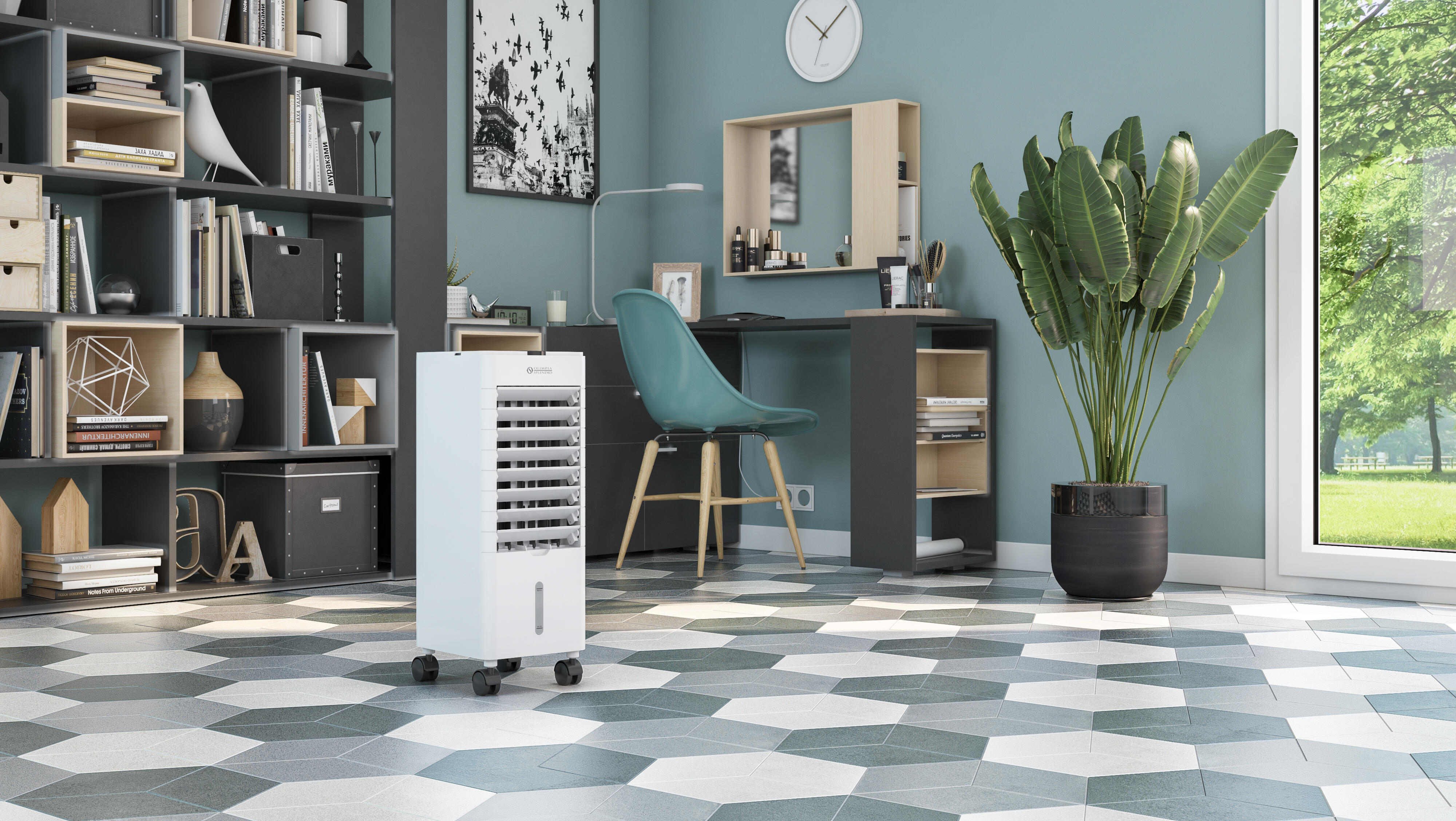 Ventilateur rafraichisseur d'air mobile OLIMPIA SPLENDID PELER 4L - 5