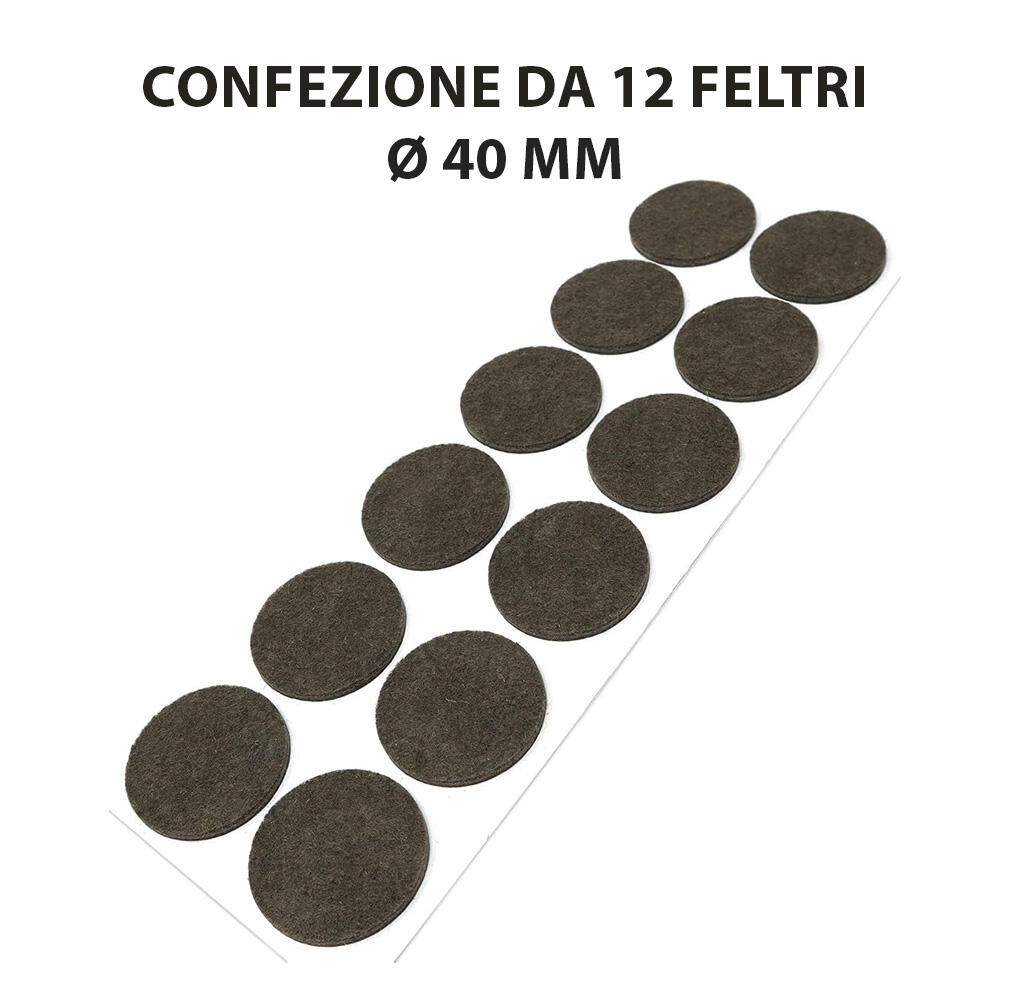 Feltrino per mobili FELTROT 40 MR  Ø 260 mm, 12 pezzi - 5