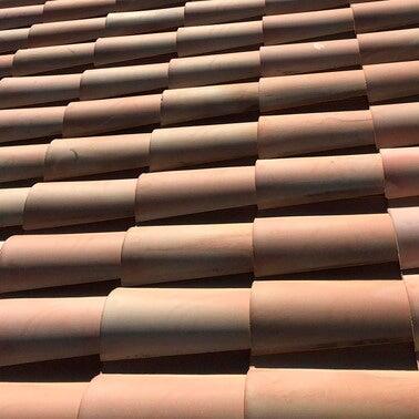 TEJA CERÁMICA CURVA MALLORQUINA NATURAL ARTESANA 43/45 CM - 2