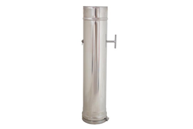Tubo 1mt com registo ALFA Inox 304 05 d.150