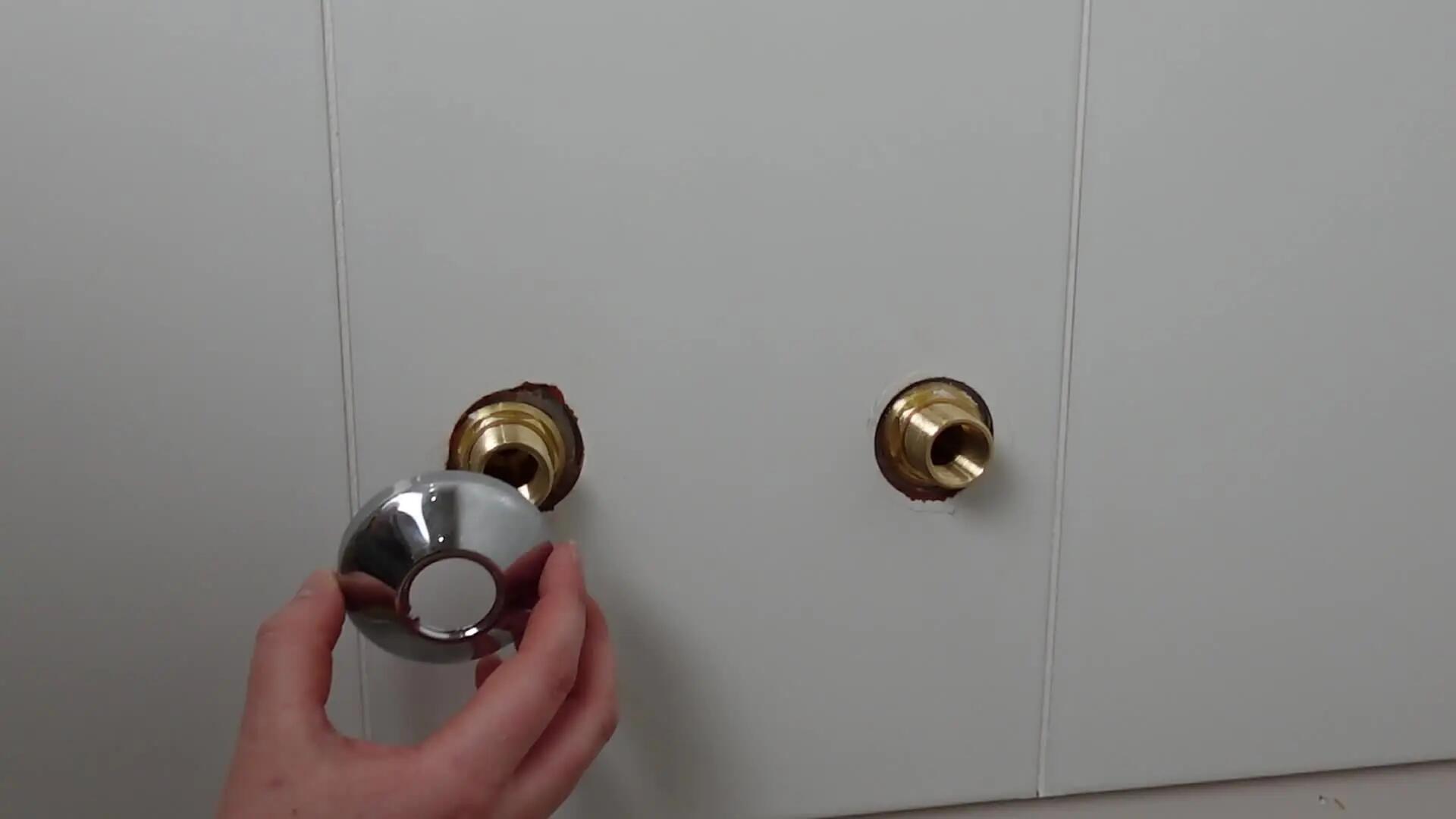 Rubinetto per vasca getto laminare cristallino Essential per muro cromo SENSEA - 2