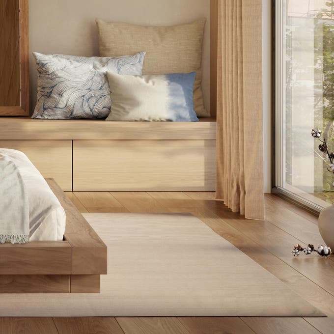 Decoración minimalista con fibras naturales