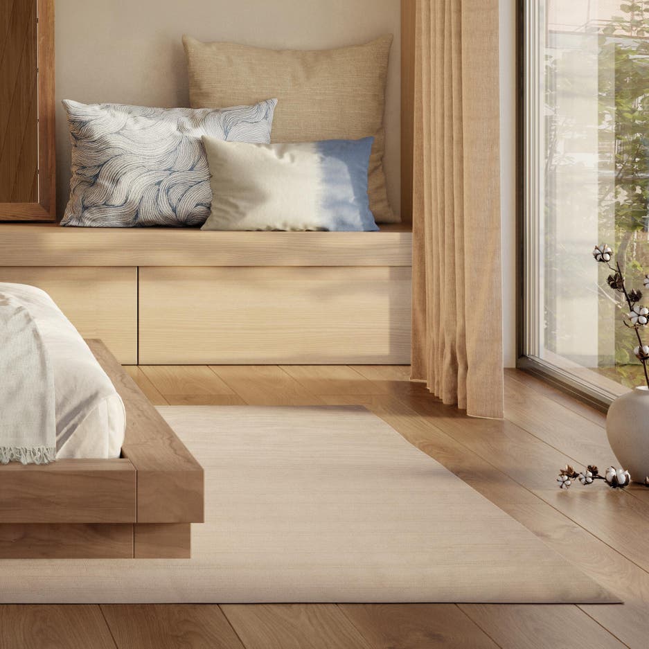 Decoración minimalista con fibras naturales