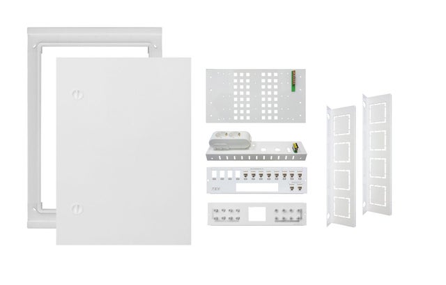 QUADRO ELÉCTRICO ATI M3 8 SAÍDAS DE ENCASTRE BRANCO TEV2