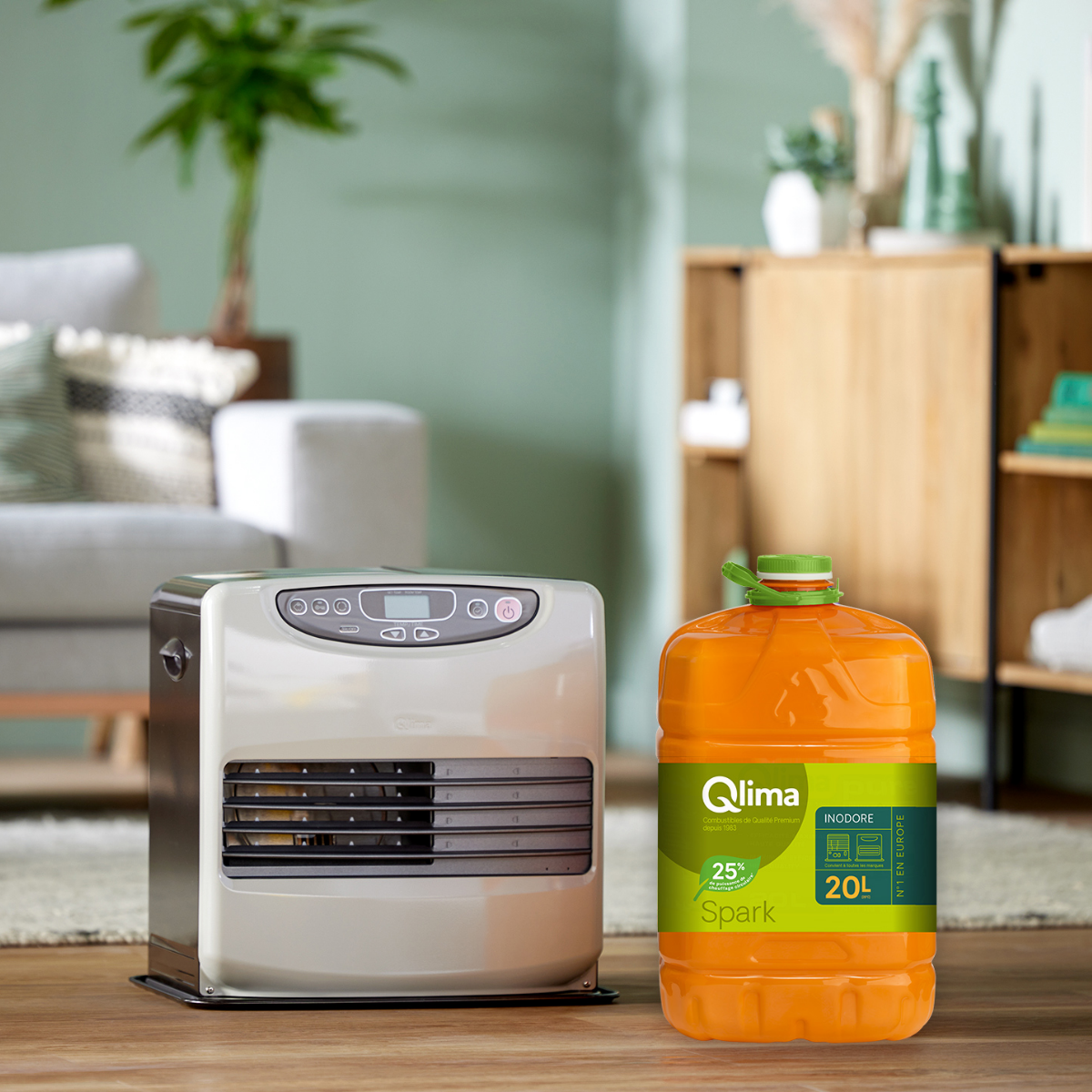 Combustible liquide QLIMA Spark 25% non fossile, 20L - 2