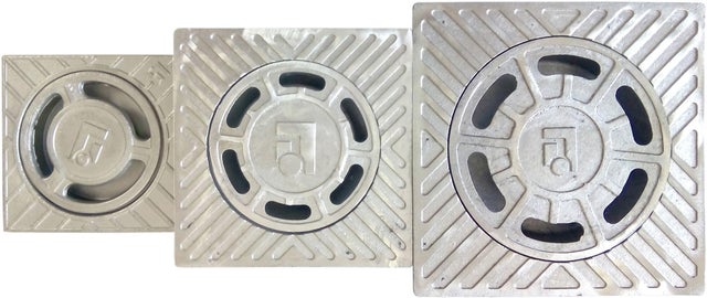 RALO SIFÓNICO SAÍDA VERTICAL ALUMINIO 15x15cm