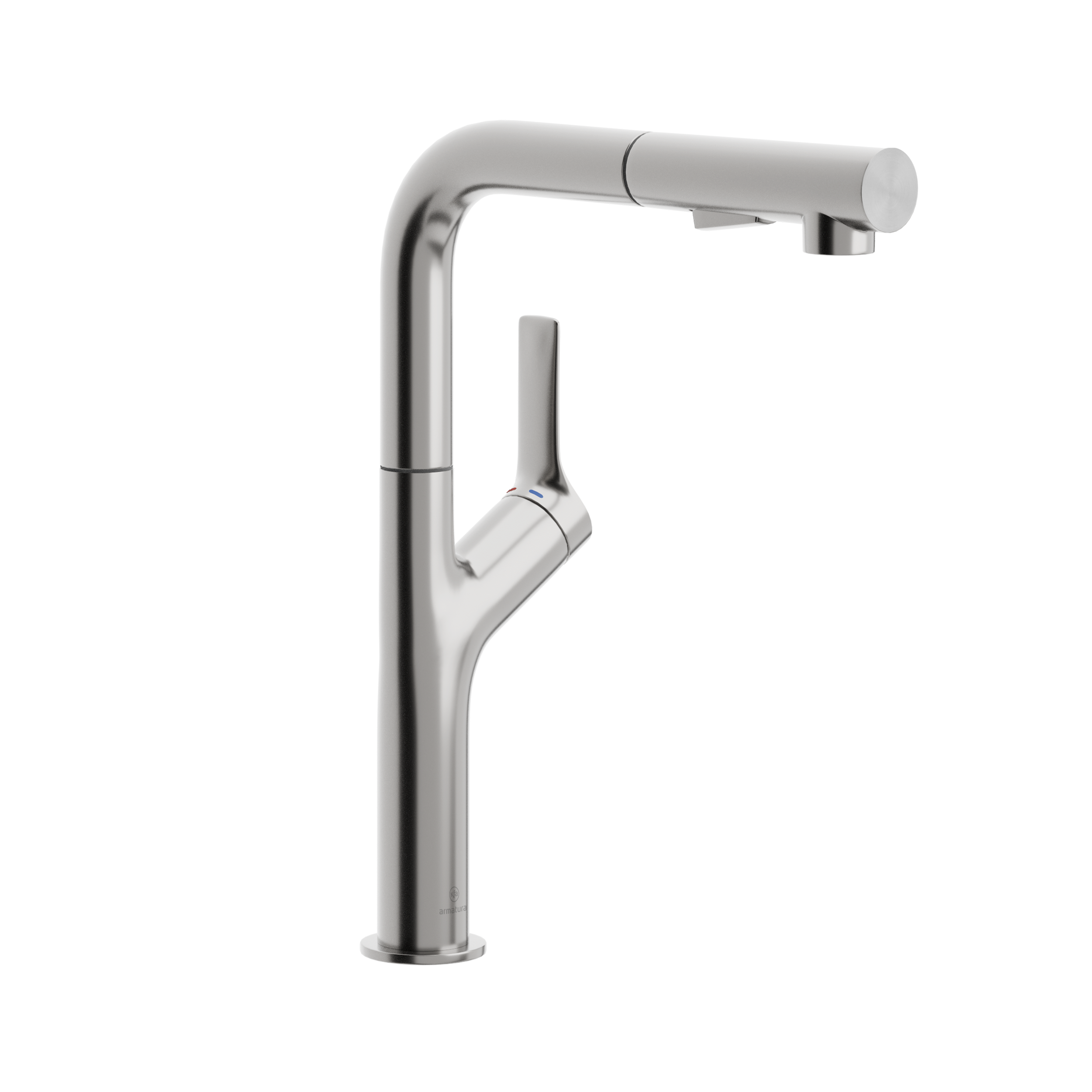 Bateria kuchenna Flick inox z wyciąganą wylewką KFA Armatura