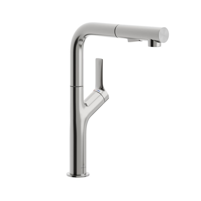 Bateria kuchenna Flick inox z wyciąganą wylewką KFA Armatura