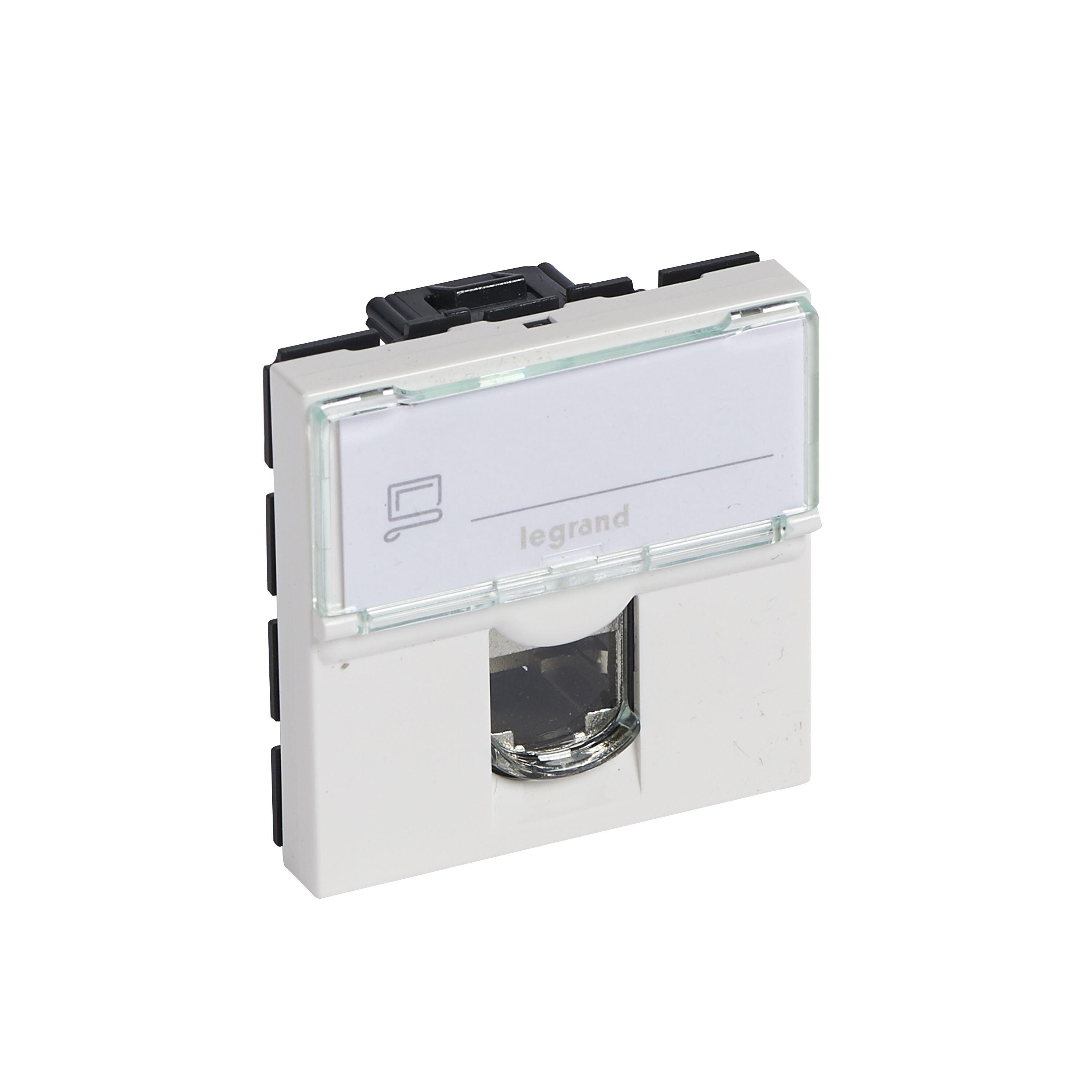 TOMADA RJ45 CAT.6 UTP 2 MÓDULOS SÉRIE MOSAIC | Obramat