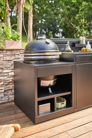 Support Kamado en acier noir FORGE ADOUR