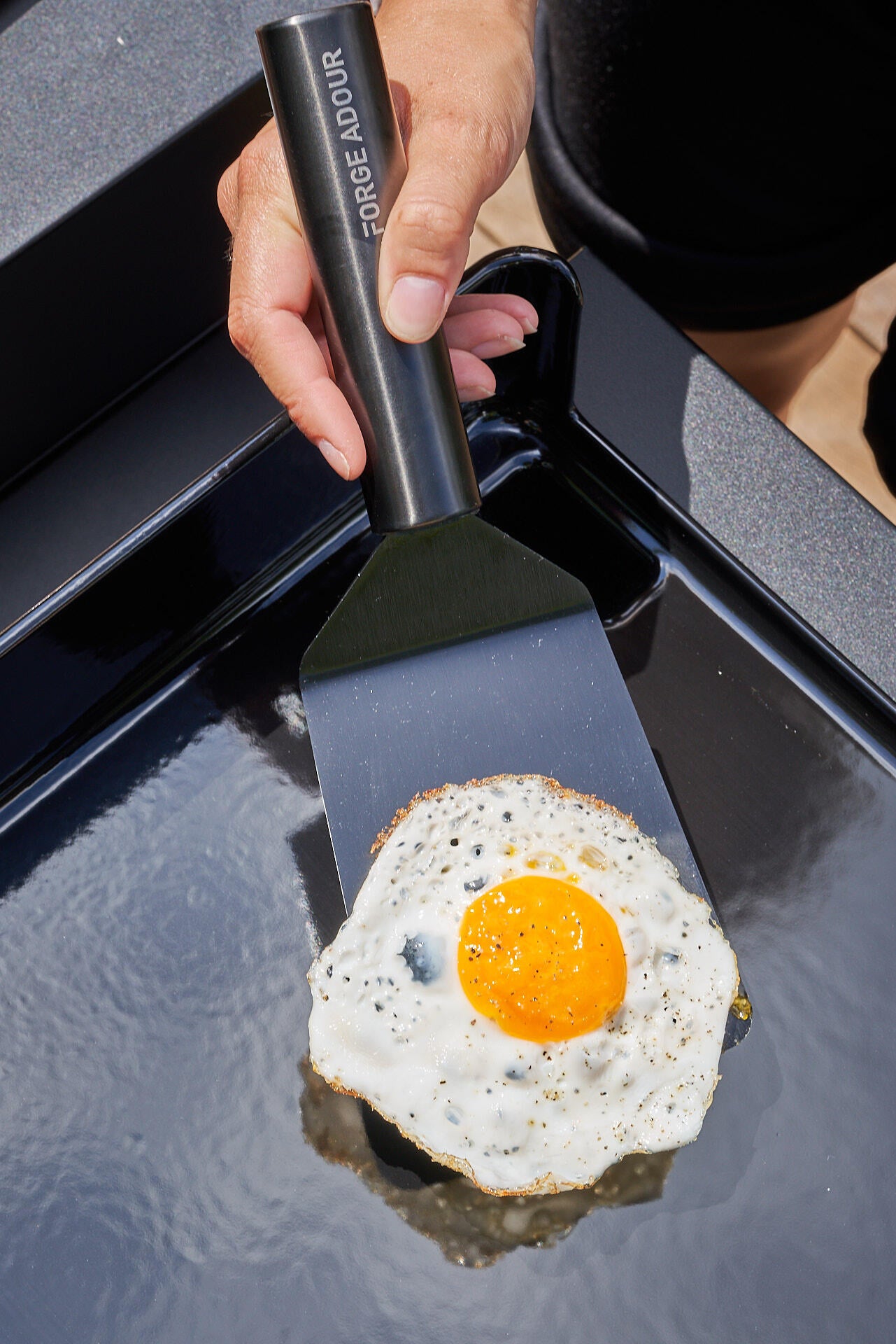 Spatule courte en inox Titane FORGE ADOUR - 2