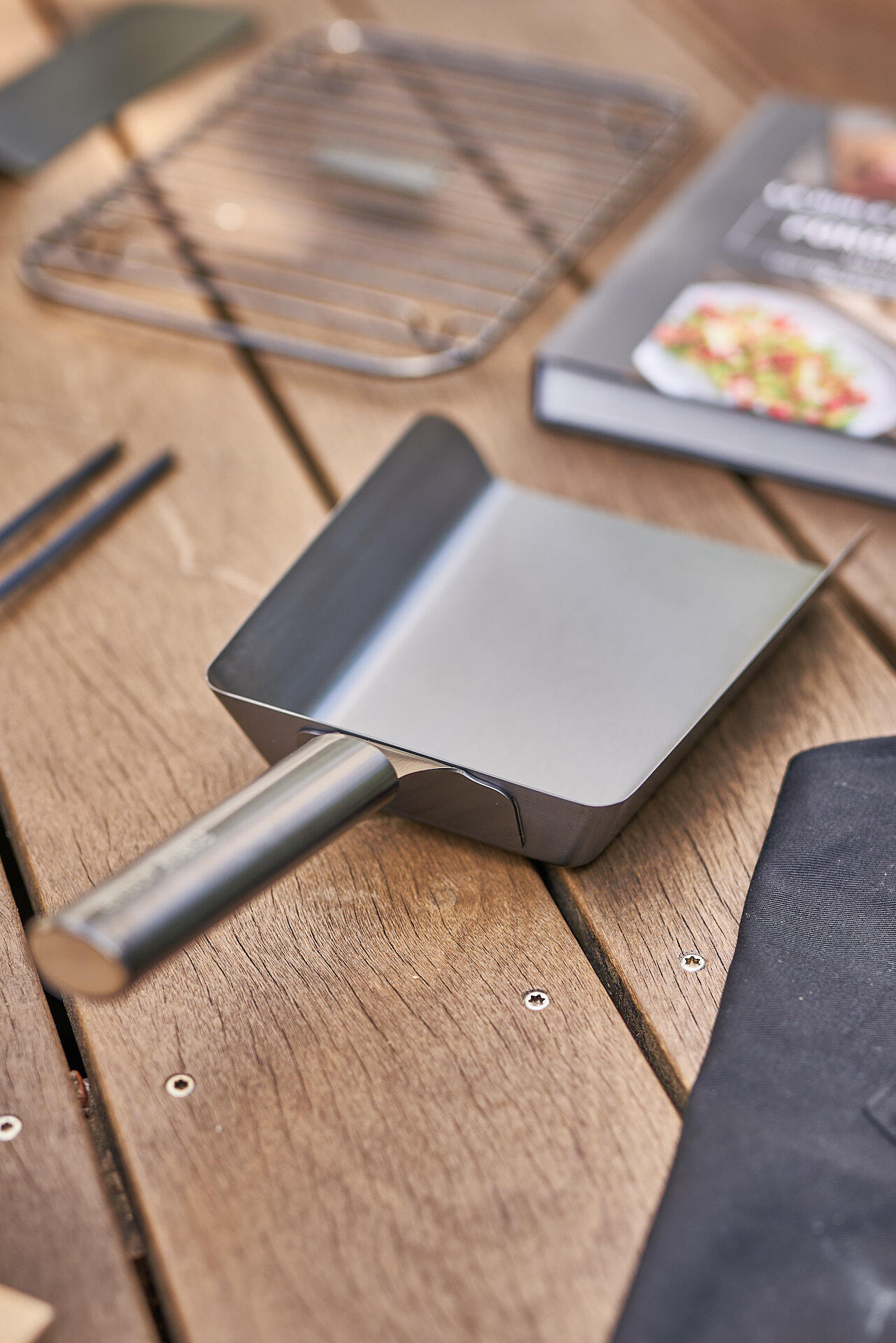 Spatule large en inox Titane FORGE ADOUR - 2