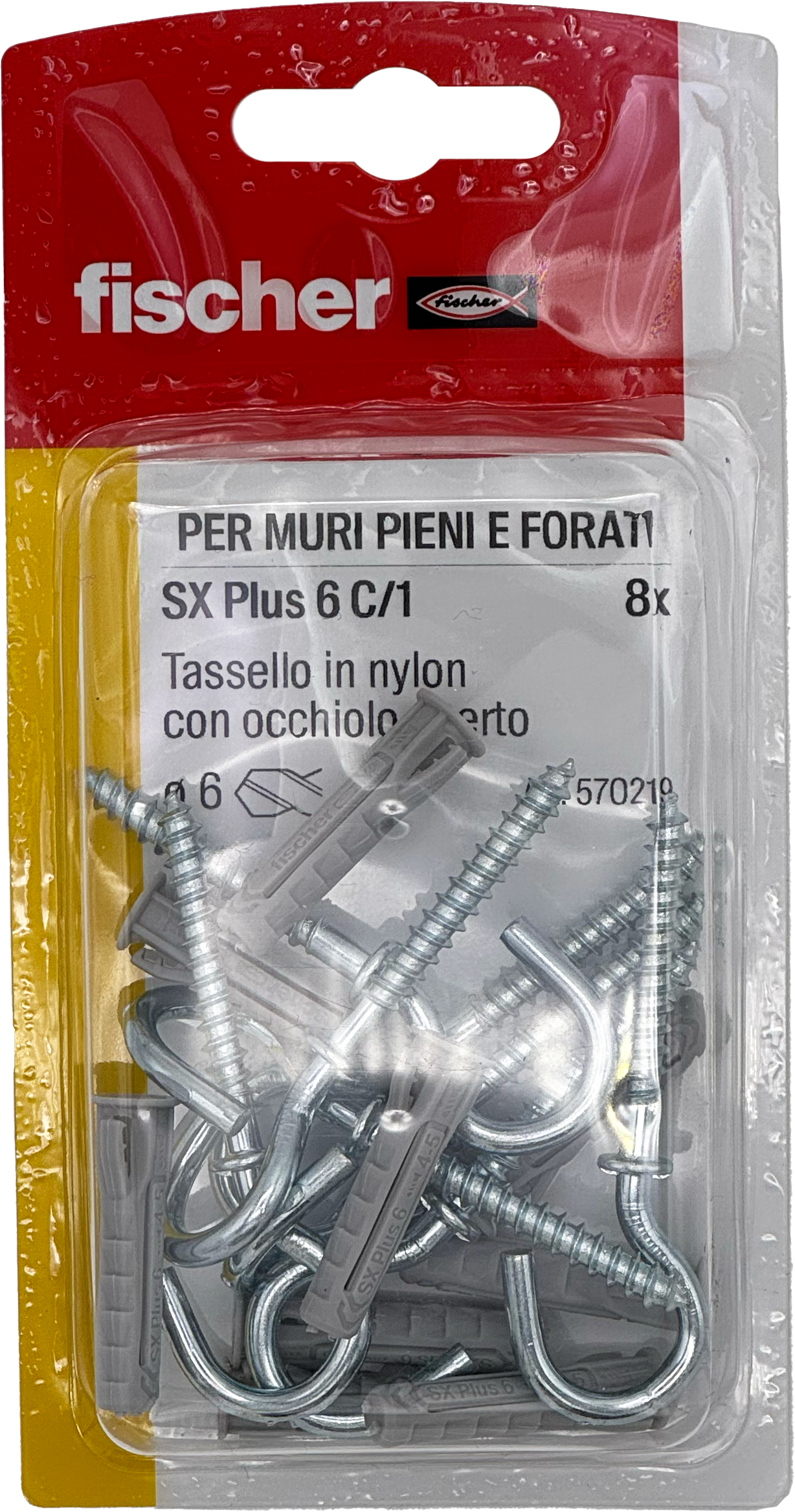 Kit 6 Tasselli Con Gancio Corto M4 - Fissaggi Leggeri Per Edilizia - Foto 12