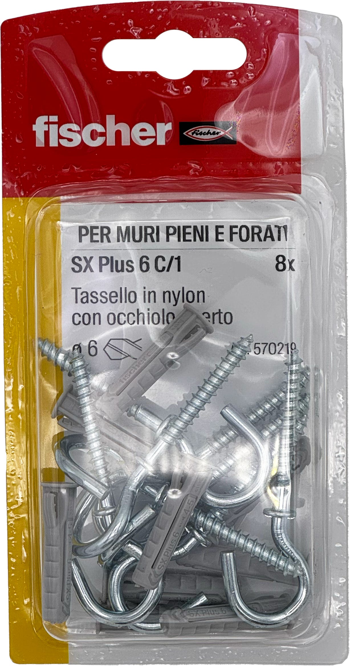 Kit 6 Tasselli Con Gancio Corto M4 - Fissaggi Leggeri Per Edilizia - Foto 12