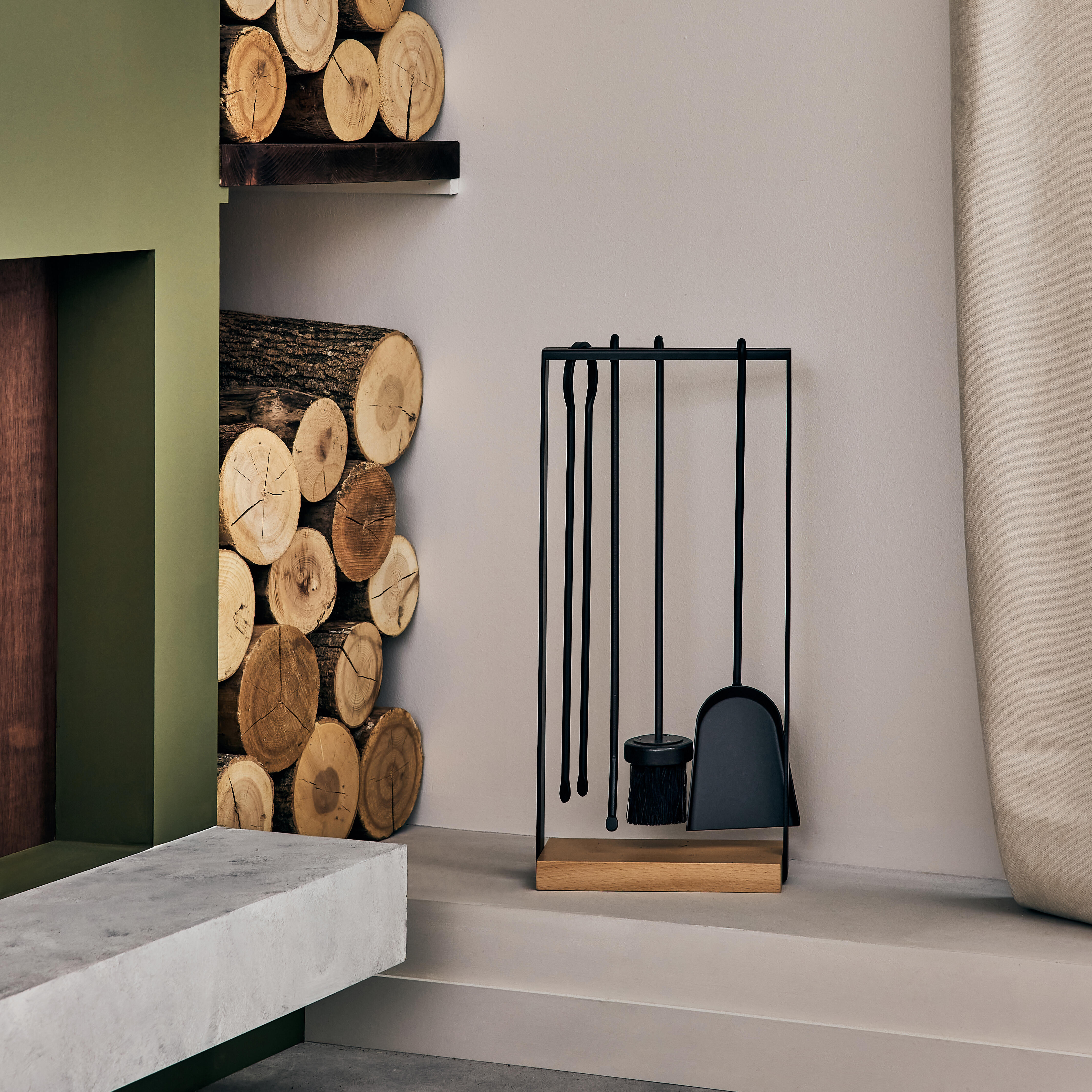 Serviteur acier noir DIXNEUF 002.10488n3, 4 accessoires - 2