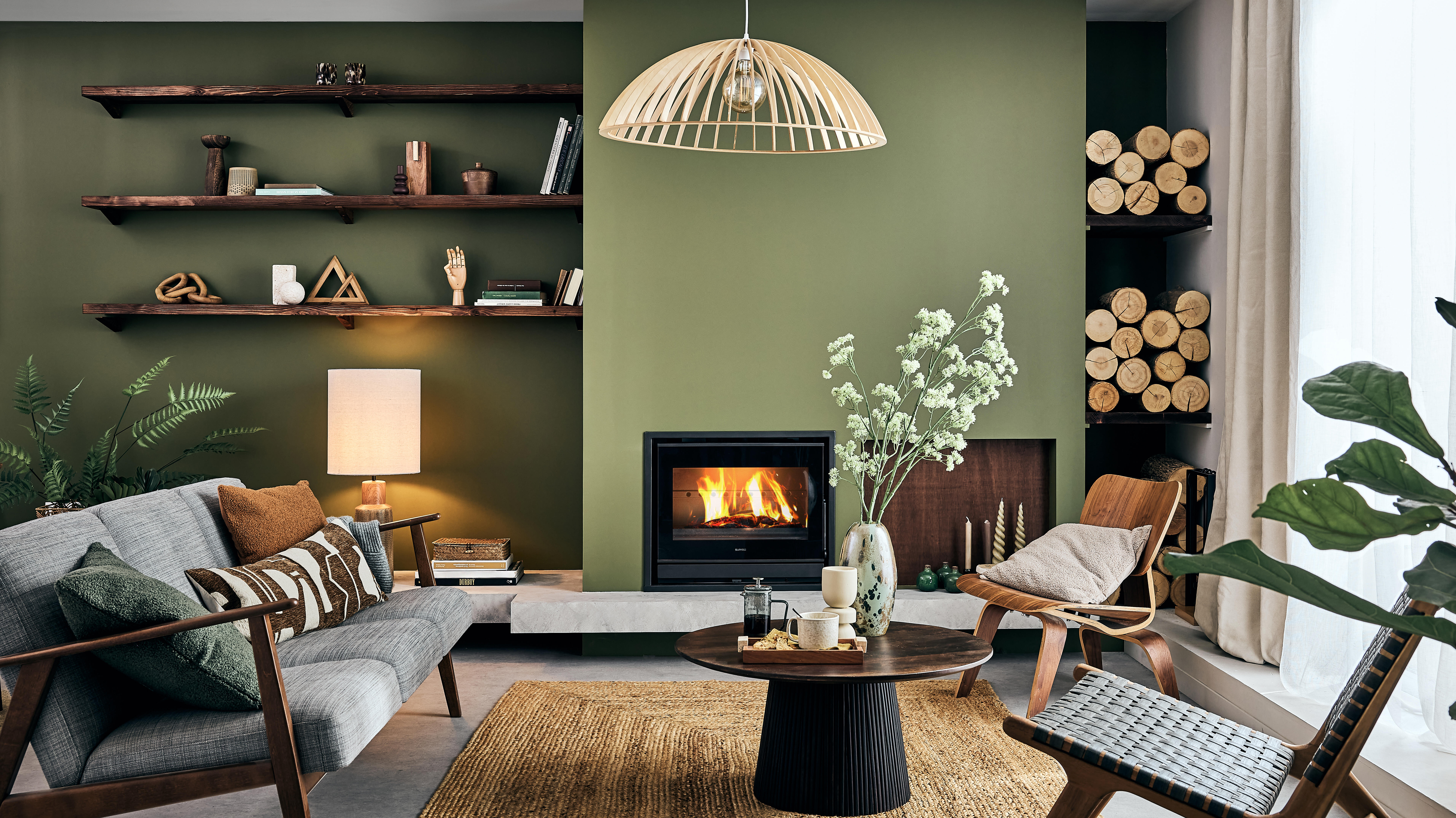 Peinture mur, boiserie vert boise velours ENVIE Biosourcée 2L - 4