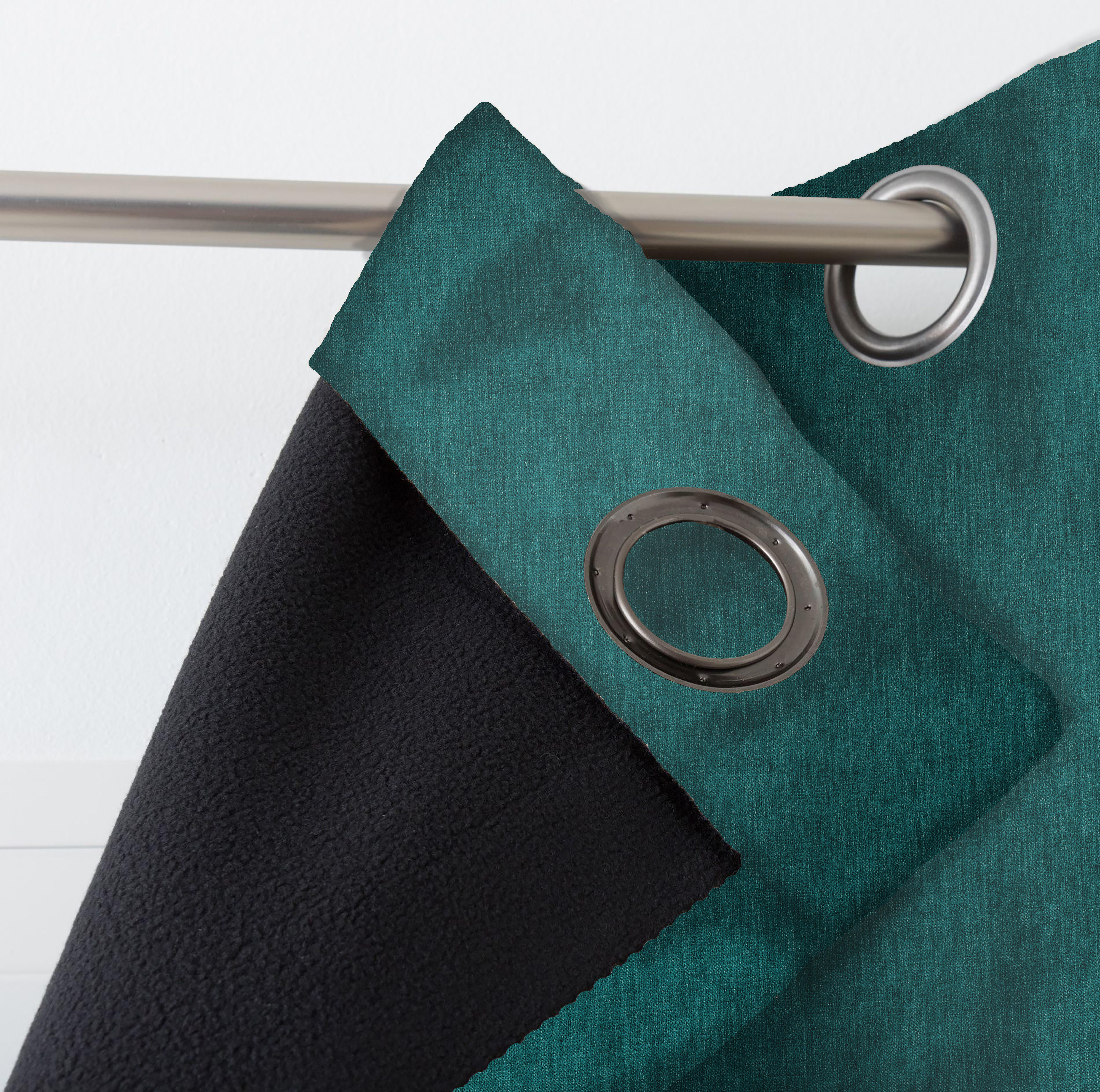 Rideau occultant thermique, Alaska, vert H.260 x l.140 cm - 2