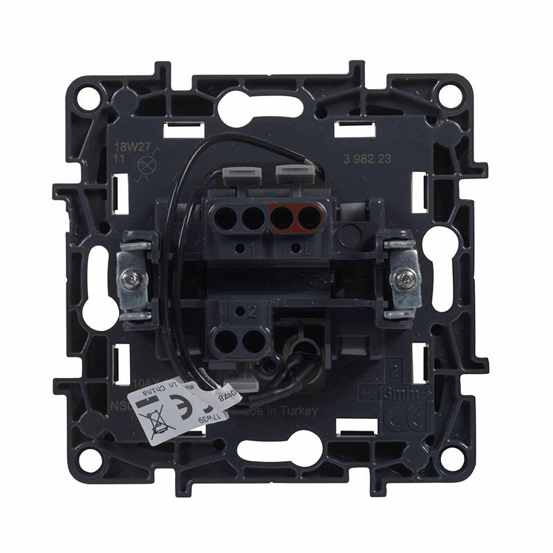 INTERRUPTOR/COMUTADOR COM LUZ SÉRIE NILOE STEP BRANCO - 2