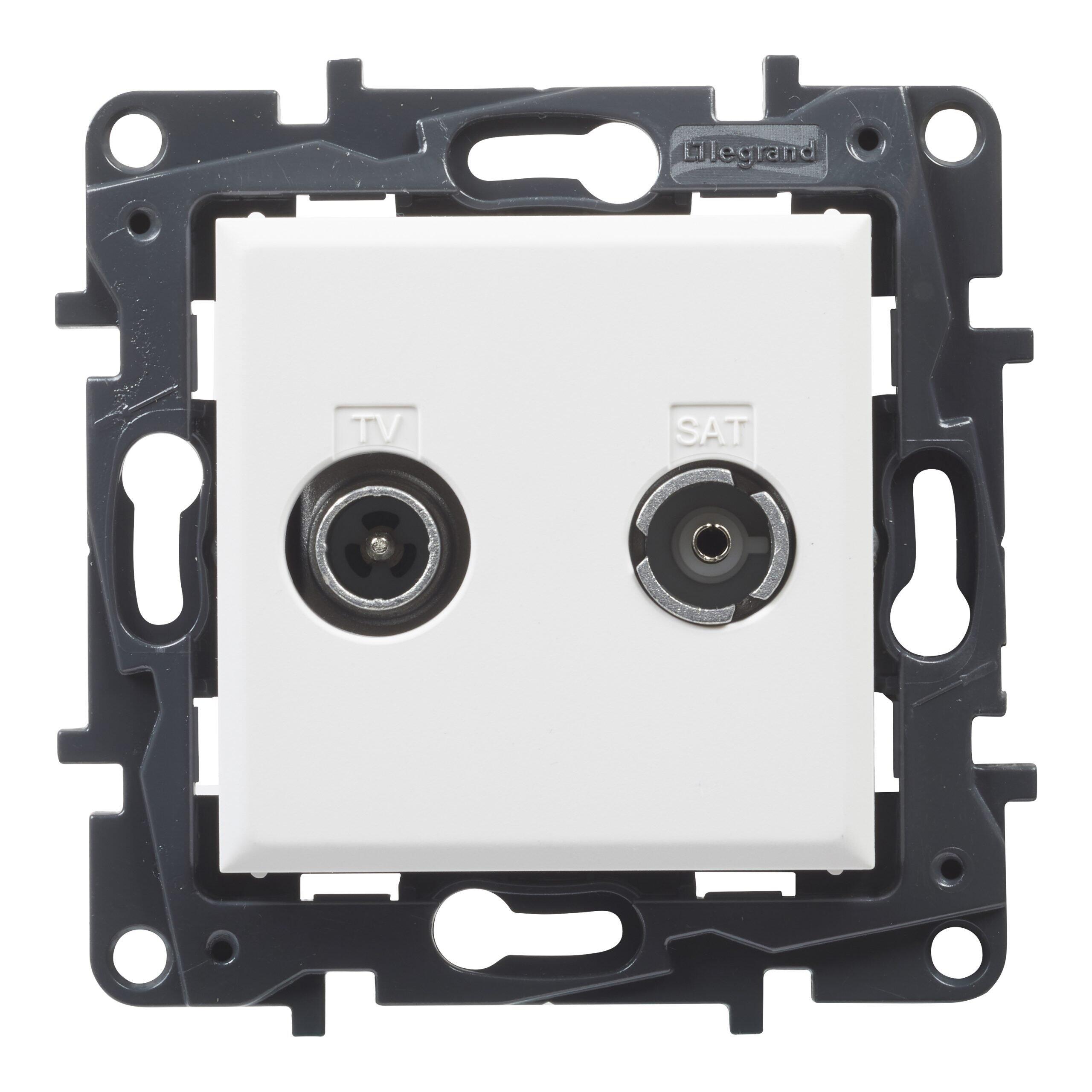 TOMADA TV-SAT PASSAGEM SÉRIE NILOE STEP BRANCA - 2