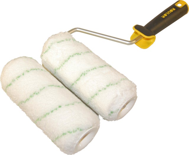 Rouleau peinture microfibre 14 mm Long.180 mm pour mur et plafond - Kit gros travaux finition mate ROULOR