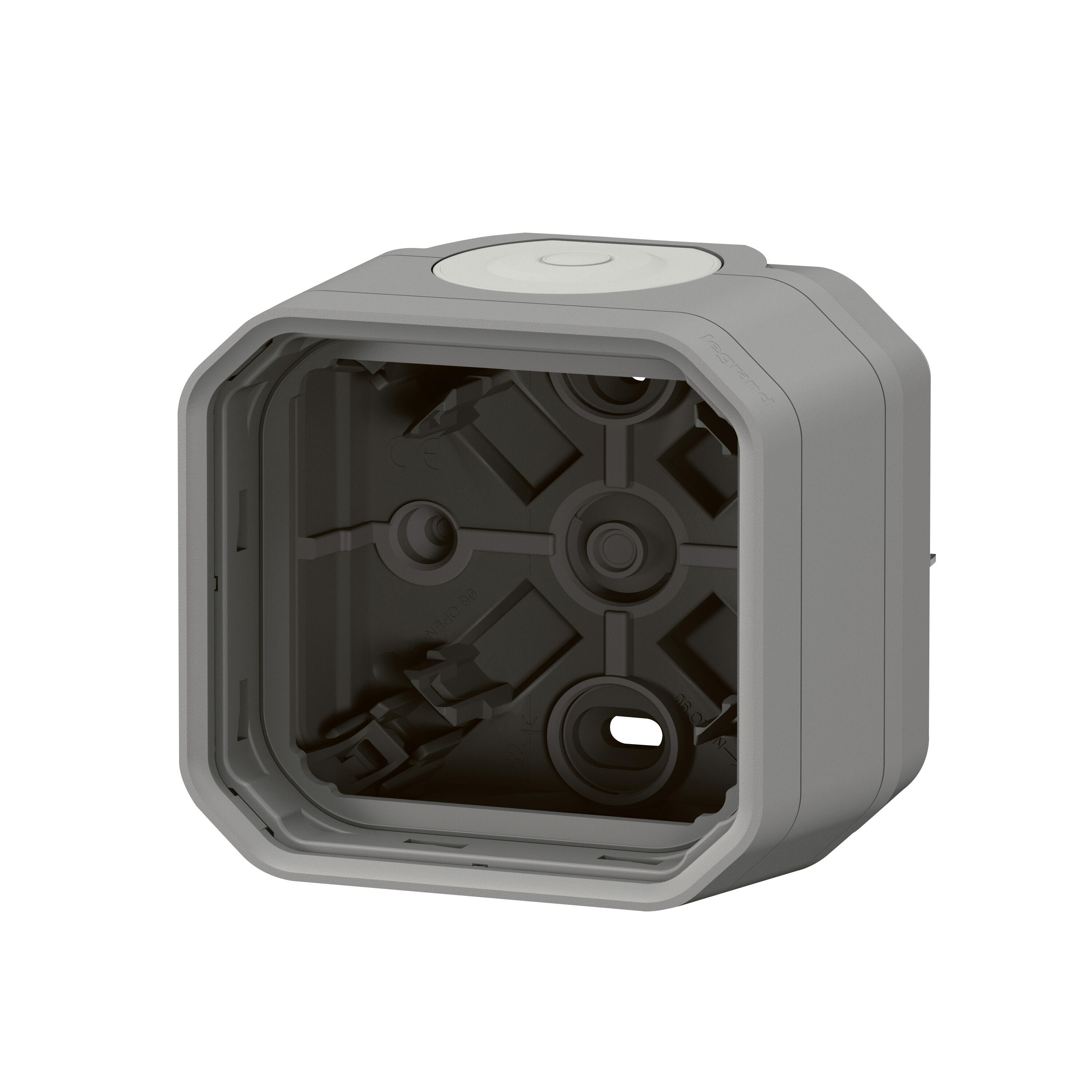 Caja con membranas PLEXO modular 1 elemento superficie gris | Leroy Merlin