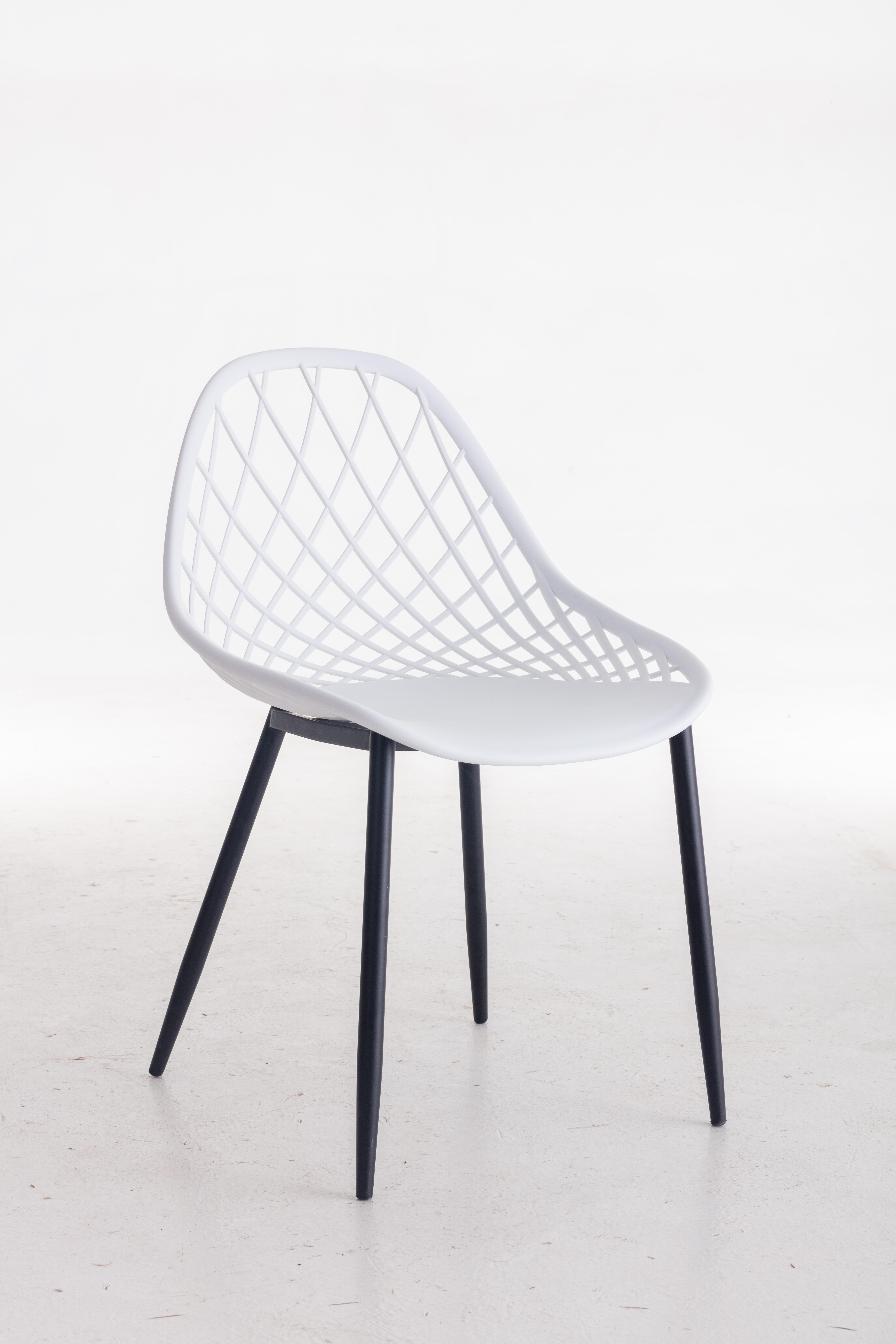 silla de jardin sin cojin de resina acero venecia blanco
