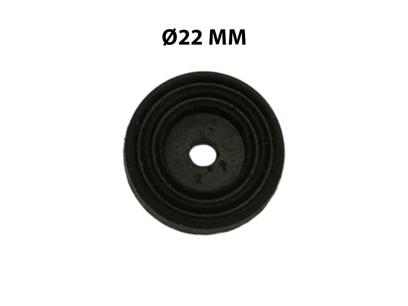 Sottopiede per mobile tondo STTG/4 22 NR in gomma naturale (caucciù) Nero Ø 10 x H 3 mm, 4 pezzi - 5