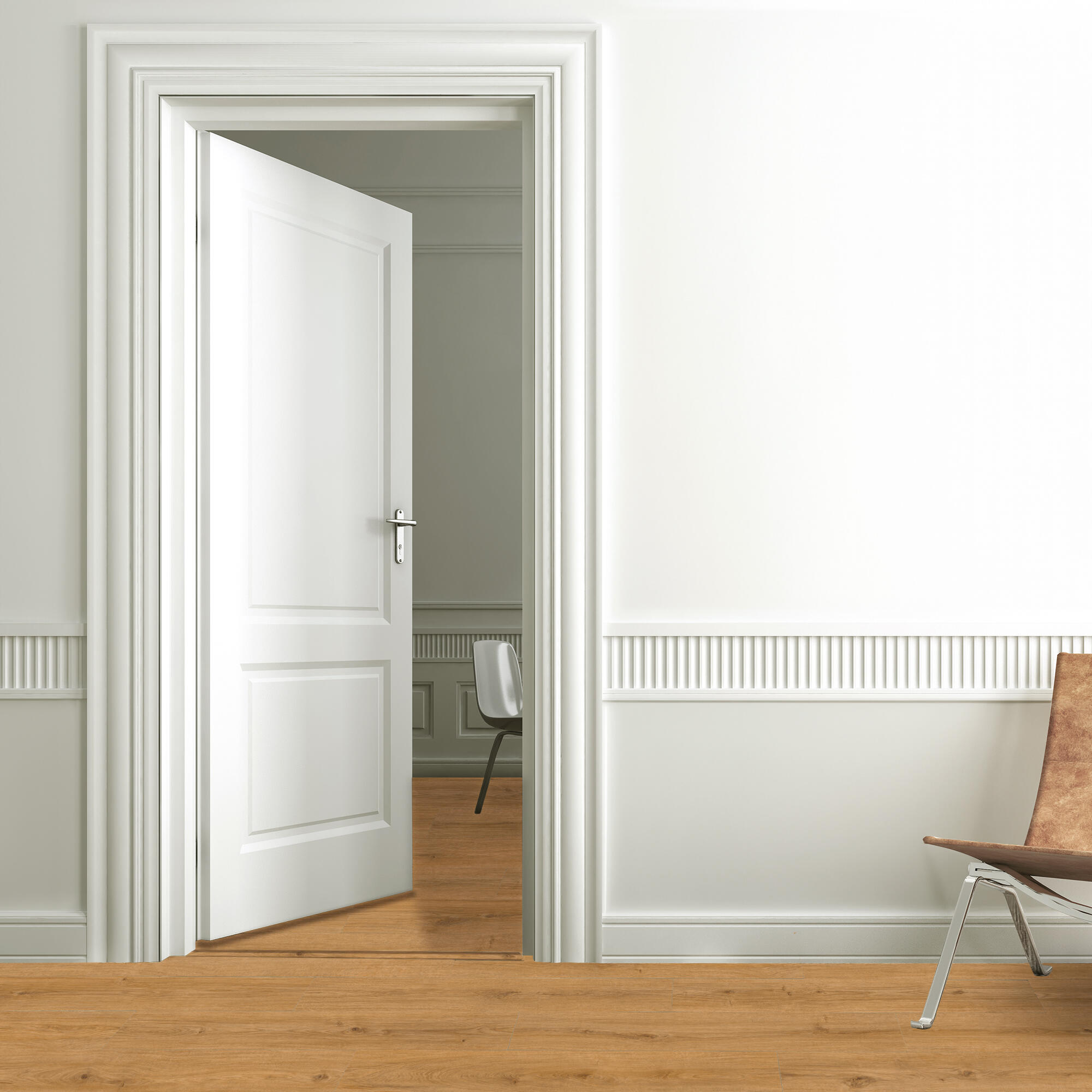 Barre de seuil 4 en 1 alu décor Honey à fixer, l.3.7 cm x L.83 cm ARTENS - 2