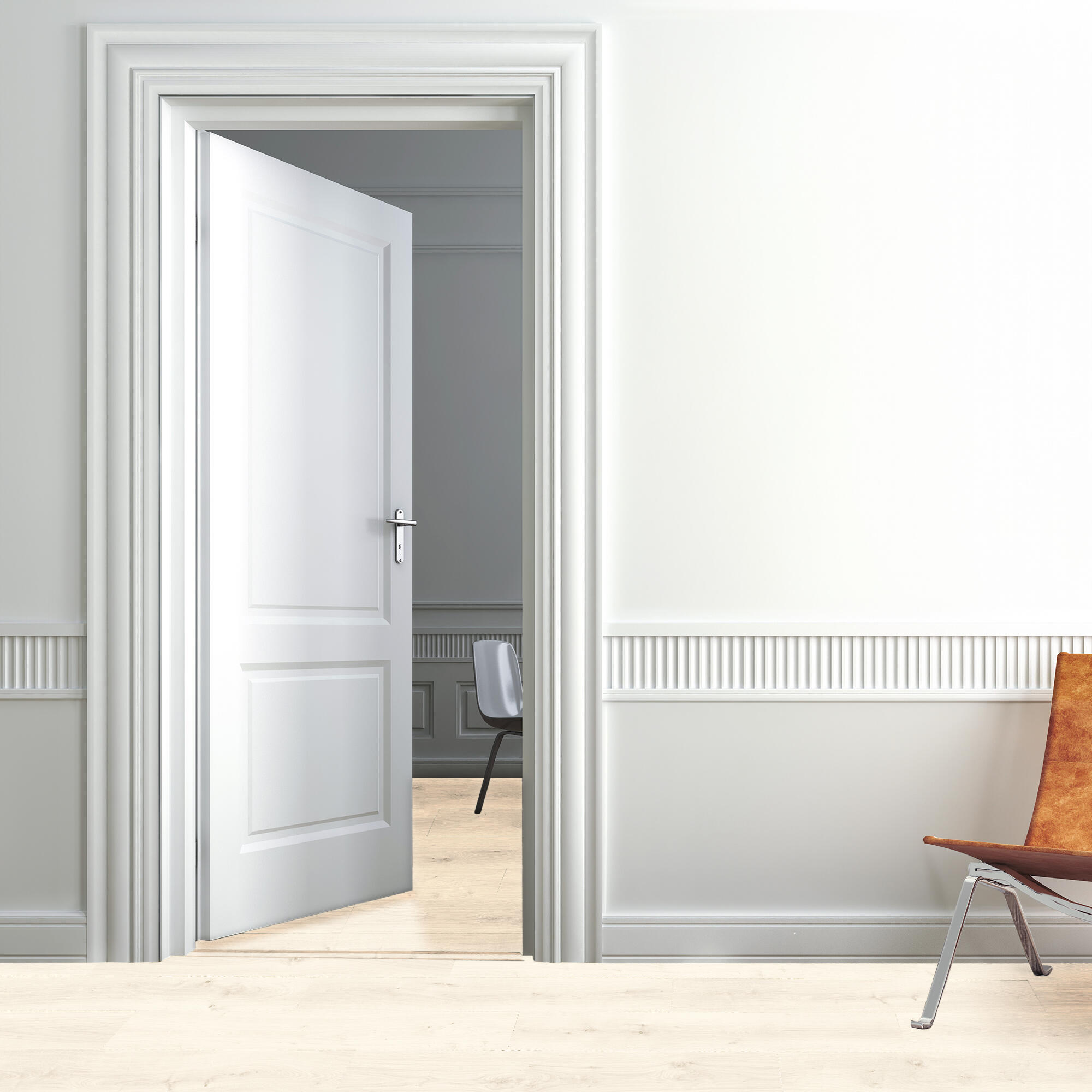 Barre de seuil 4 en 1 alu décor nisbet à fixer, l.3.7 cm x L.83 cm ARTENS - 2
