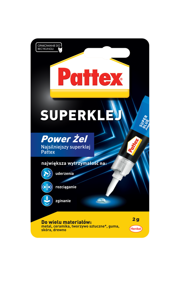 Klej błyskawiczny S.O.S. POWER ŻEL 2 g PATTEX