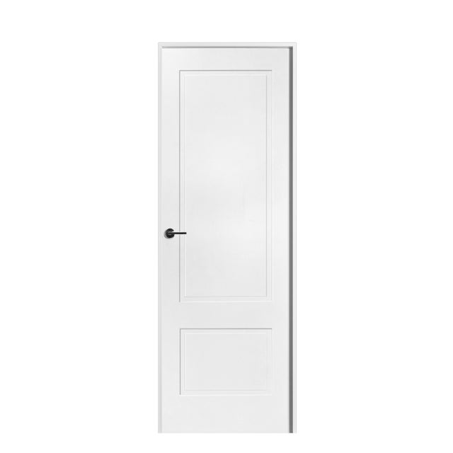BLOCO DE PORTA LACADO BRANCO 2 QUADROS 200X75CM ESQUERDA