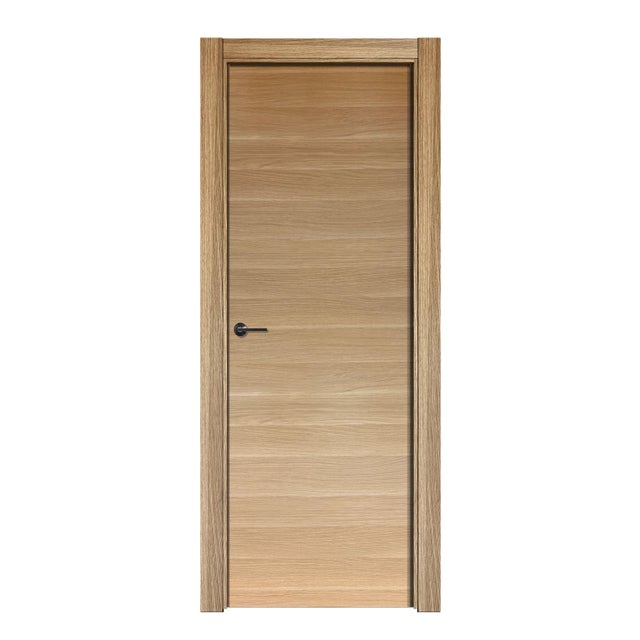 BLOCO DE PORTA CPL CARVALHO HORIZONTAL LISA 200X80CM ESQUERDA