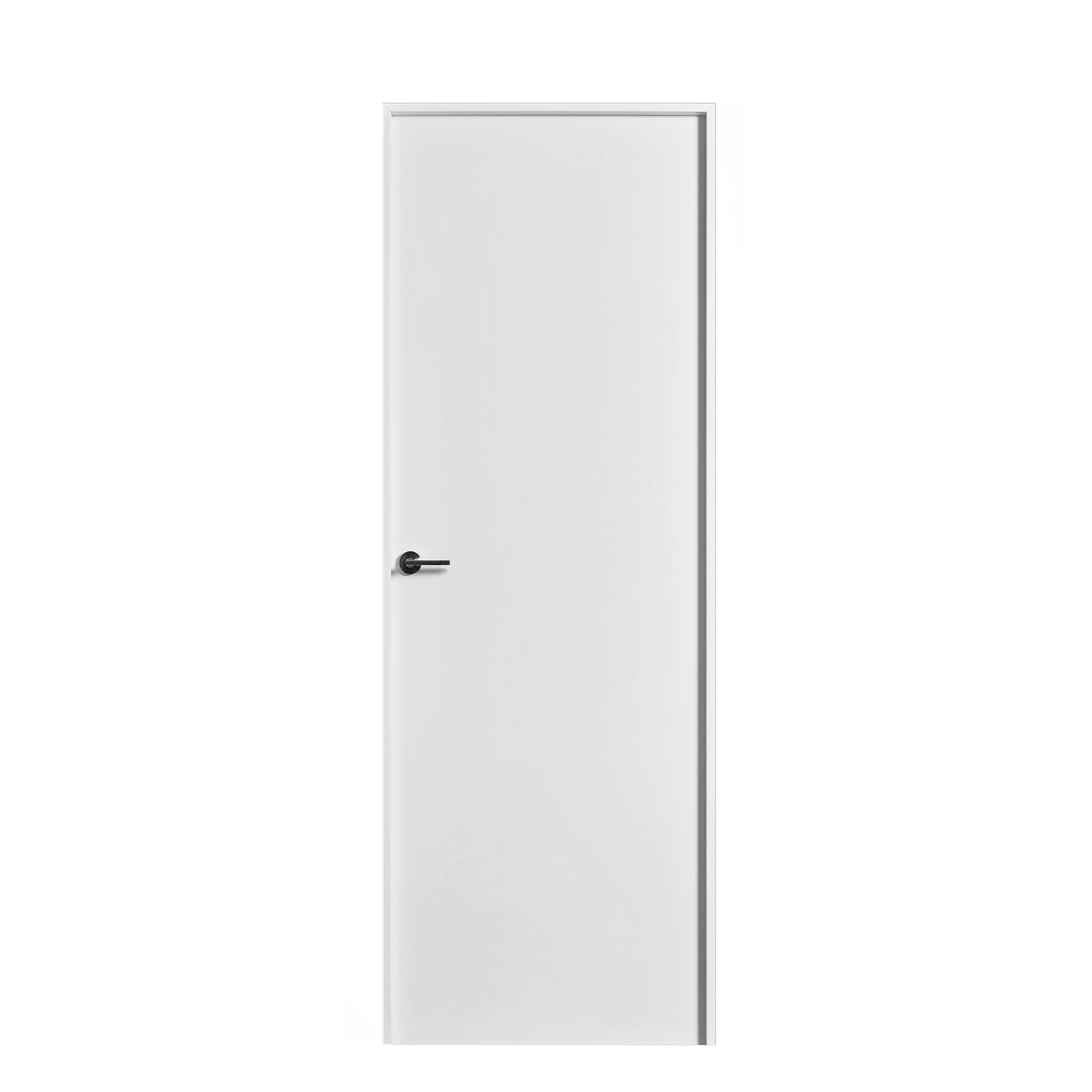 BLOCO DE PORTA LACADO BRANCO LISA 200X80CM ESQUERDA - 2