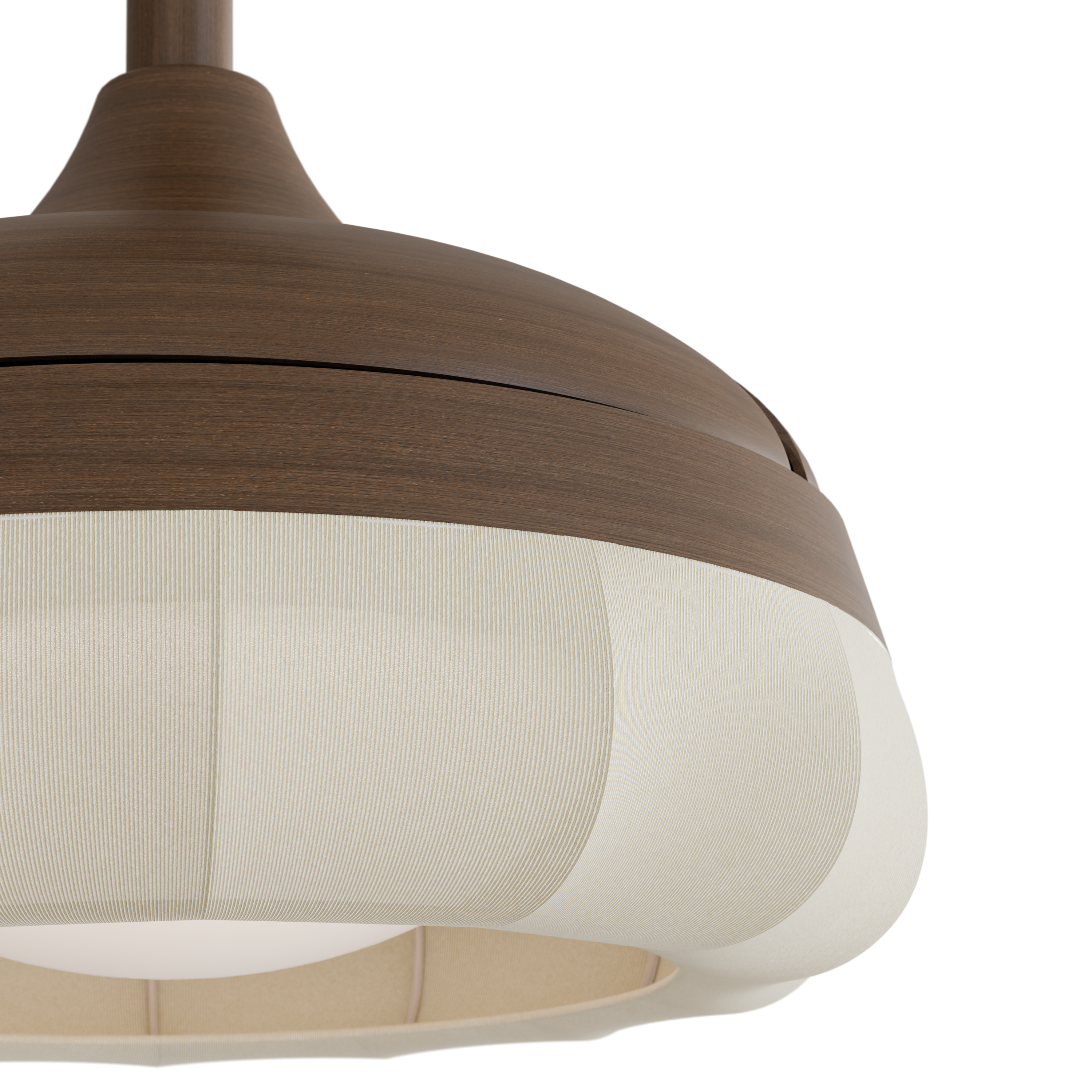 Ventilador de techo con luz silencioso DC 27W con mando ø58 cm Wizz Emilie S Lite SULION marrón luz CCT 3 aspas retráctiles tipo lámpara| 6 velocidades| modo verano/invierno| temporizador| brisa| recomendado para <13m² - 12