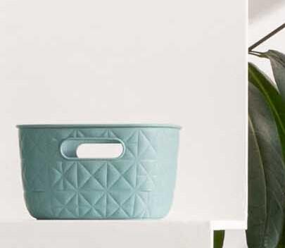 Cesto 4 lt 26,4x19,4x11,1 cm azul Softex - 4